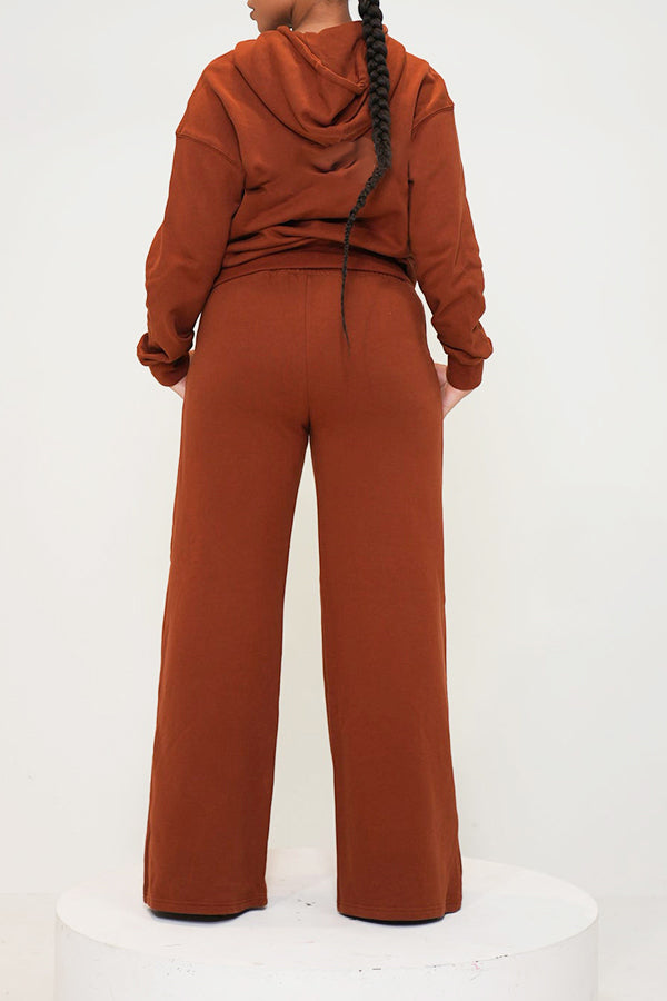 Relaxed Fit Zip Through Hoodie & Pants Set