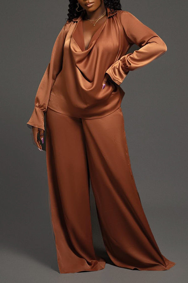 Cozy Cowl Neck Top & Pants Set