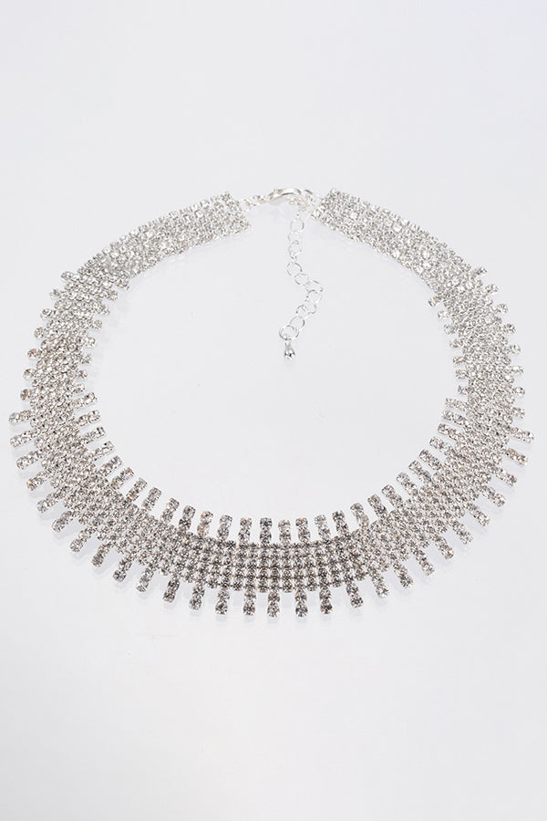 Sparkling Rhinestones Choker Necklace